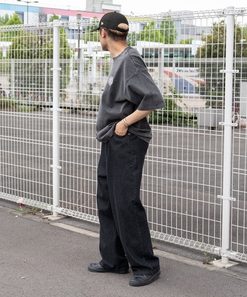 kutir ジーンズ エンボスイージーワイドデニム メンズ