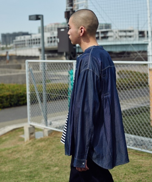 rehacer（レアセル） シャツ : Tuck Chambray Shirt / タック