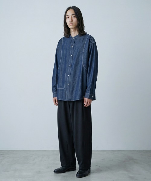 rehacer（レアセル） シャツ : Tuck Chambray Shirt / タック