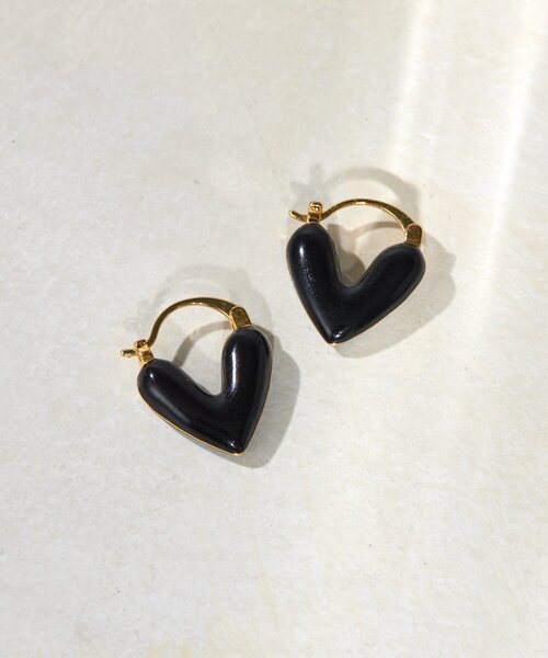 ear PAPILLONNER ピアス 「シルバーポスト」グロッシーハート