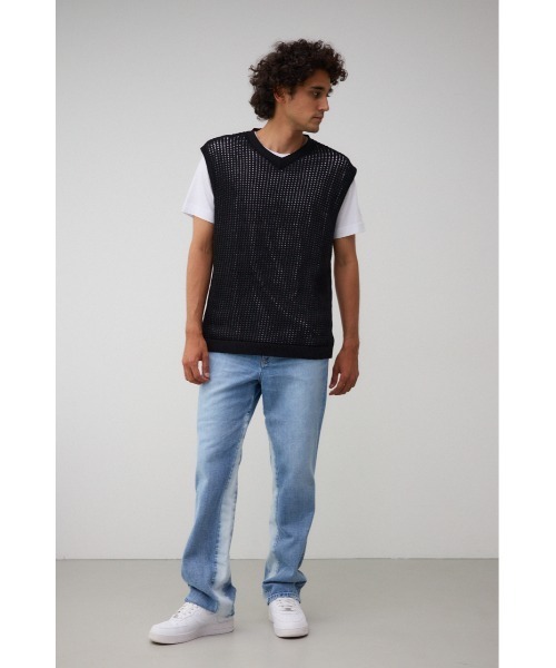 セール】透かし編みニットベスト（ベスト）｜AZUL BY MOUSSY