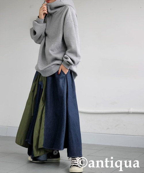 ♡antiqua！！デニム巻きスカート！！♡ デニム巻きスカート スカート レディース ボトムス 送料無料