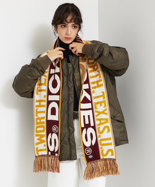 11747391購入　サッカーマフラー ABAHOUSE マフラー 「DICKIES/ディッキーズ」 EX 3LINE＆LOGO