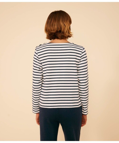 PETIT BATEAU（プチバトー） トレーナー スウェット 肩ボタン