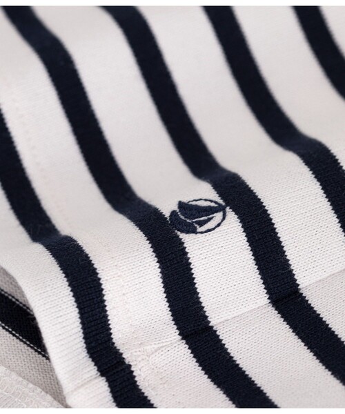 PETIT BATEAU トレーナー スウェット 肩ボタンマリニエールプル