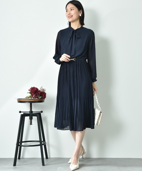 34100円）　23区 レオパード ジョーゼット シフォン ワンピース 40 34100円） 23区 レオパード ジョーゼット シフォン ワンピース