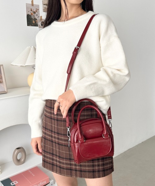 CLEA ショルダーバッグ バッグ ポケット付き2wayミニボストン