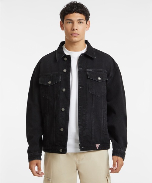 デニムジャケット gジャン GUESS JEANS Oversized Denim Trucker 