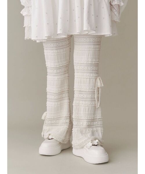 【新品】merry jenny リボンレースフレアパンツ merry jenny パンツ リボンレースフレアパンツ レディース