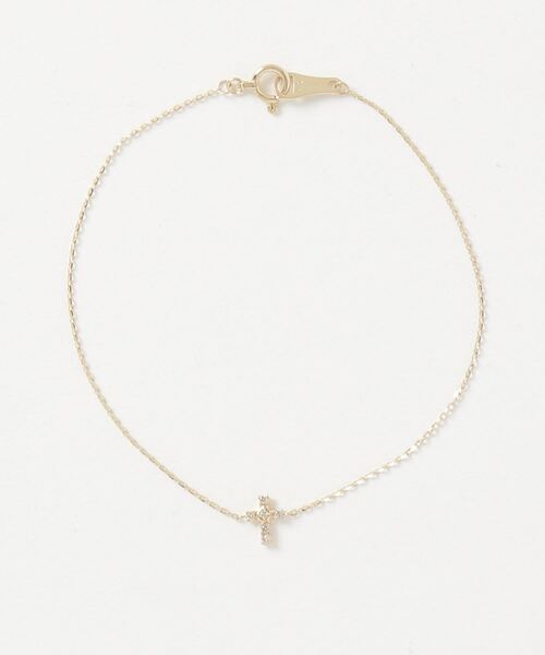 ブレスレット 「Tiny Motif」K10ダイヤモンドブレスレット(0.02ct) レディースの画像