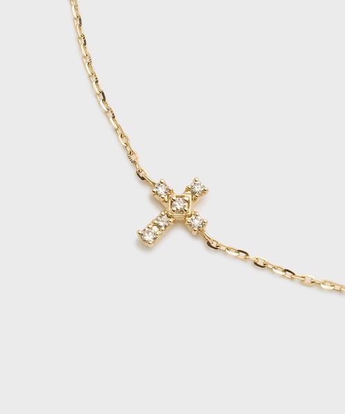 ブレスレット 「Tiny Motif」K10ダイヤモンドブレスレット(0.02ct) レディースの画像