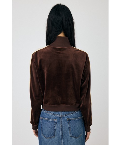 moussy VELOUR PIPING HALF ZIP トップス MOUSSY tシャツ VELOUR PIPING HALF ZIP トップス レディース