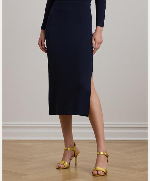 LAUREN RALPH LAUREN ペンシル ミディ スカート LAUREN RALPH LAUREN（ローレン ラルフ ローレン）の「バックル