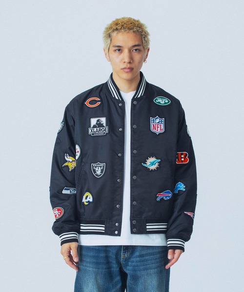 ブルゾン アウター XLARGE×NEW ERA×NFL VARSITY JACKET メンズ レディースの画像