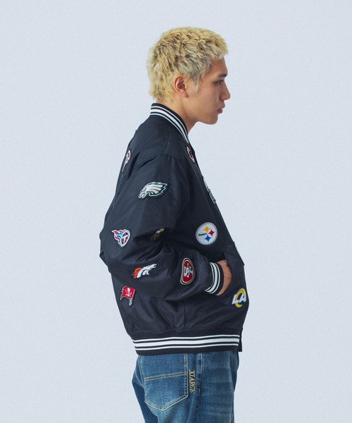 ブルゾン アウター XLARGE×NEW ERA×NFL VARSITY JACKET メンズ レディースの画像