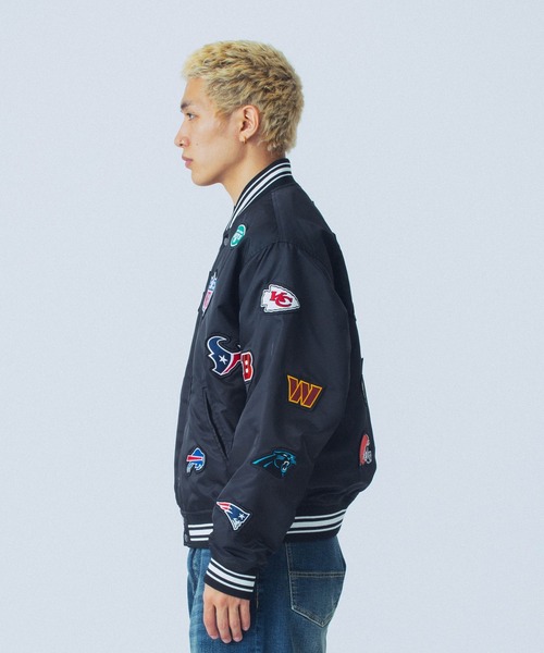 ブルゾン アウター XLARGE×NEW ERA×NFL VARSITY JACKET メンズ レディースの画像