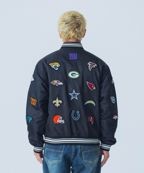 ブルゾン アウター XLARGE×NEW ERA×NFL VARSITY JACKET メンズ レディースの画像