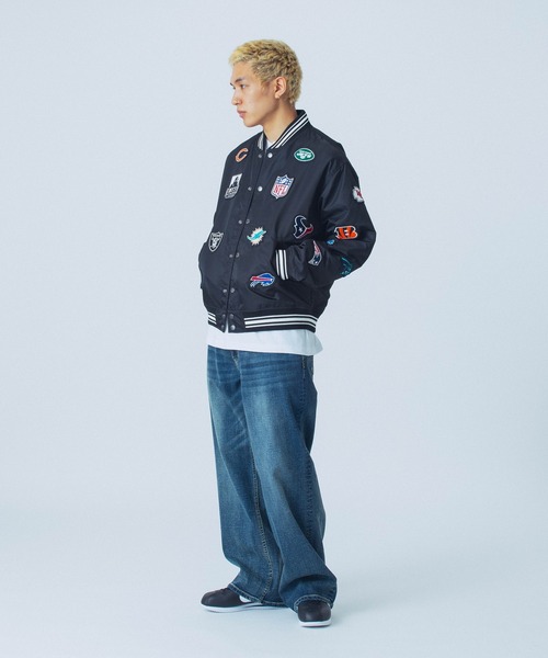 ブルゾン アウター XLARGE×NEW ERA×NFL VARSITY JACKET メンズ レディースの画像
