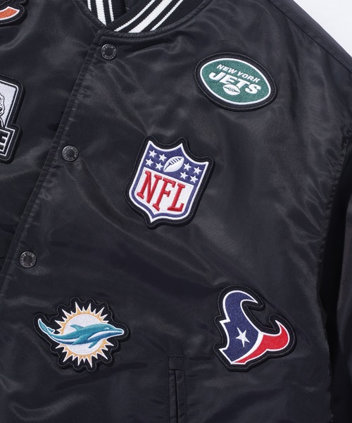 ブルゾン アウター XLARGE×NEW ERA×NFL VARSITY JACKET メンズ レディースの画像