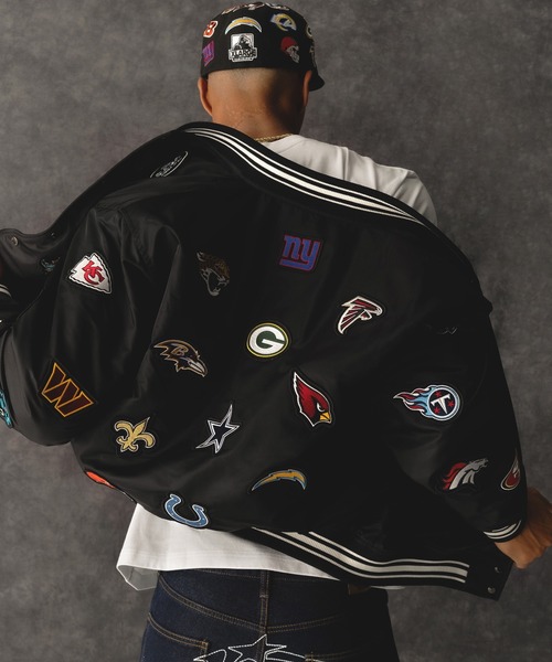 ブルゾン アウター XLARGE×NEW ERA×NFL VARSITY JACKET メンズ レディースの画像