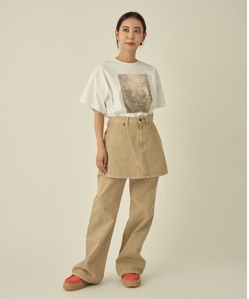 tシャツ 「IPSA/emmi」 フォトTシャツ レディース IPSA/emmi】 フォトTシャツ(Tシャツ/カットソー)｜トップス