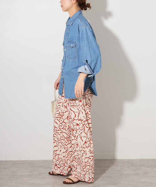 JOURNAL STANDARD relume スラックス パンツ ラインフラワー