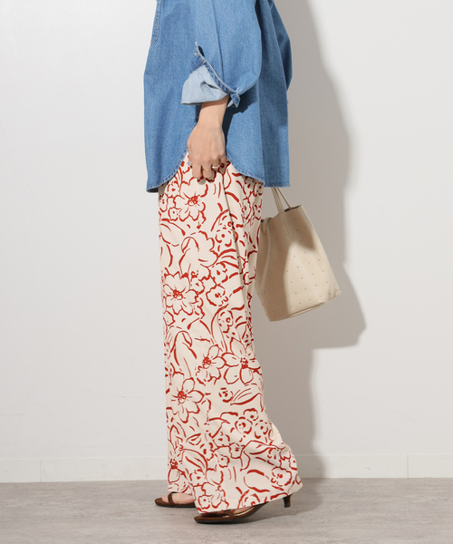 JOURNAL STANDARD relume スラックス パンツ ラインフラワー