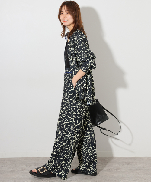 JOURNAL STANDARD relume スラックス パンツ ラインフラワー