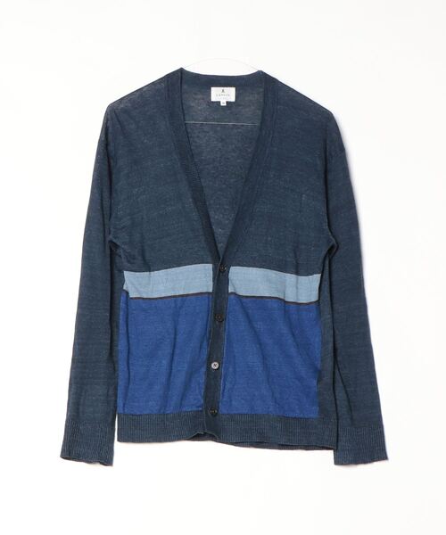 激安の LANVIN en Bleu 「LANVIN Bleu」 ニットカーディガン 46 トップス