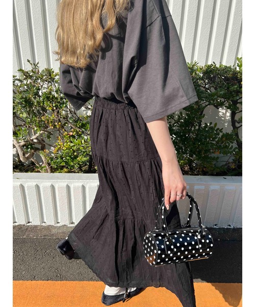 目を惹くカラー★日本未入荷 PARFOIS★ロングコットンドレス ロングドレス パーティードレス バックリボン[品番：VV000001870