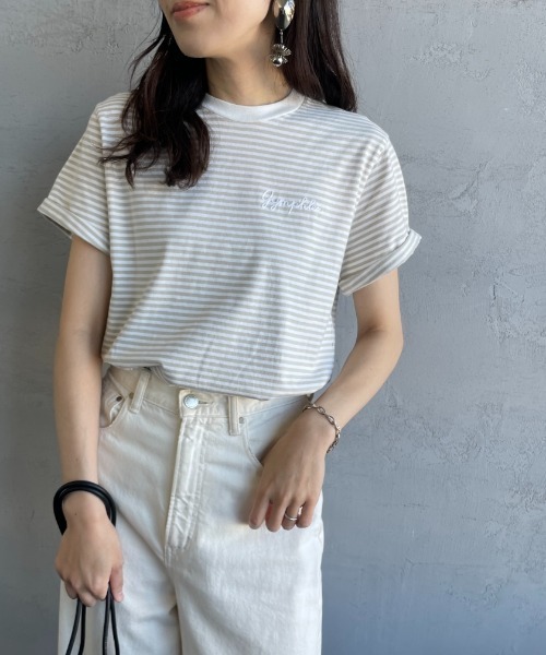 ロゴ刺繍入りリラックスフィットピケコットンTシャツ 楽天市場】マークゴンザレス (What it isNt) ART BY MARK