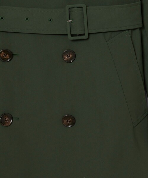 LACOSTE　グリーン 撥水性ステンカラーコート 耐水ライトステンカラーコート | LACOSTE/ラコステ | 三越伊勢丹