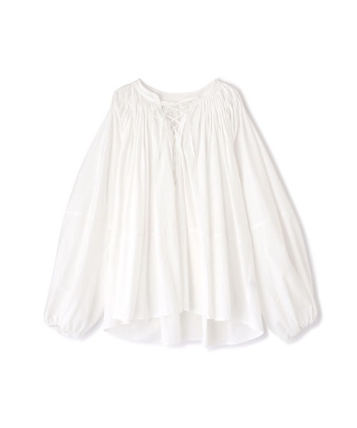 etre tokyoハンドタックレースアッププルオーバーフリー美品です ETRE TOKYO ブラウス シャツ ハンドタックレースアッププル