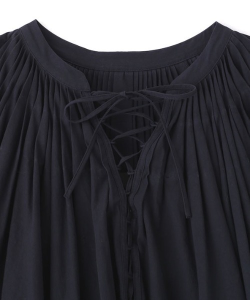 etre tokyoハンドタックレースアッププルオーバーフリー美品です ETRE TOKYO ブラウス シャツ ハンドタックレースアッププル