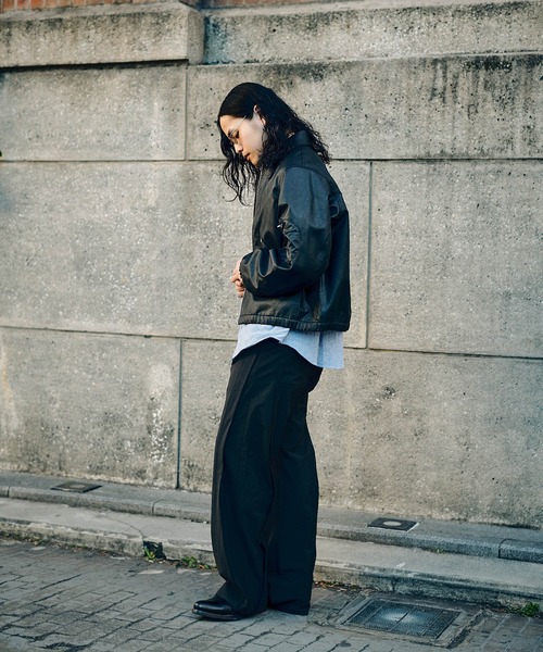 CONZ ブルゾン アウター COMPACT BOMBER LEATHER JACKET メンズ
