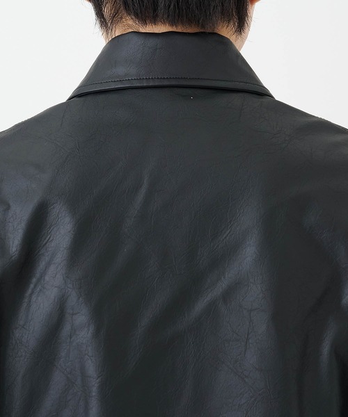 CONZ ブルゾン アウター COMPACT BOMBER LEATHER JACKET メンズ
