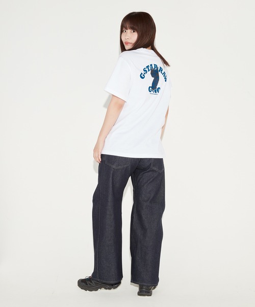 G-STAR RAW tシャツ BACK G-NO LOOSE GRAPHIC T-SHIRT/オーバーサイズ