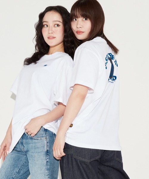 G-STAR RAW tシャツ BACK G-NO LOOSE GRAPHIC T-SHIRT/オーバーサイズ