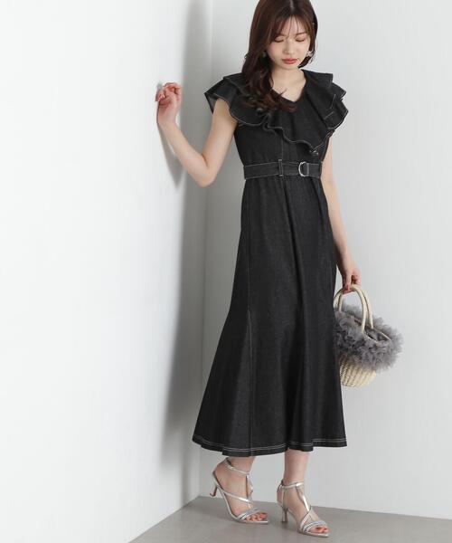 イルグッフォ　立体フリルデニムワンピース PROPORTION BODY DRESSING ワンピース 「E」フリルデニム