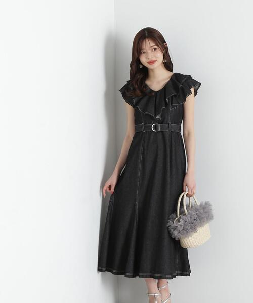 PROPORTION BODY DRESSING ワンピース 「E」フリルデニム
