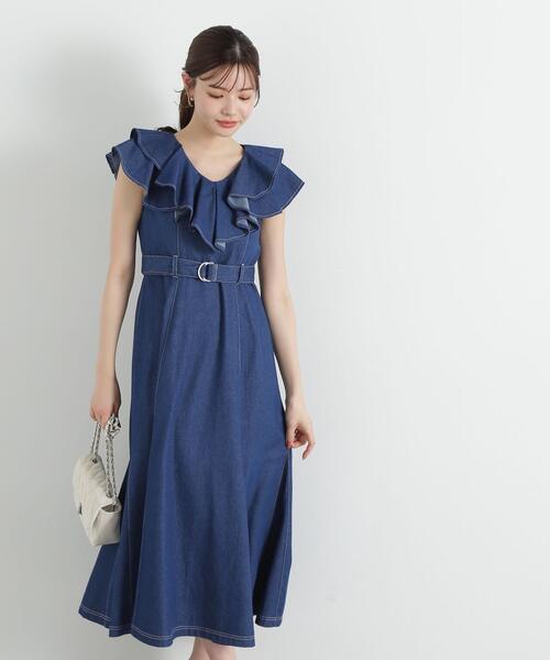 PROPORTION BODY DRESSING ワンピース 「E」フリルデニム