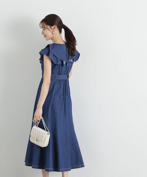 PROPORTION BODY DRESSING ワンピース 「E」フリルデニム