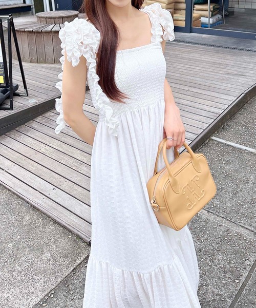 INGNI（イング） ワンピース ポコポコシャーリングワンピース