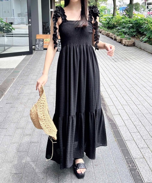 ポコポコワンピース　見本 INGNI（イング） ワンピース ポコポコシャーリングワンピース