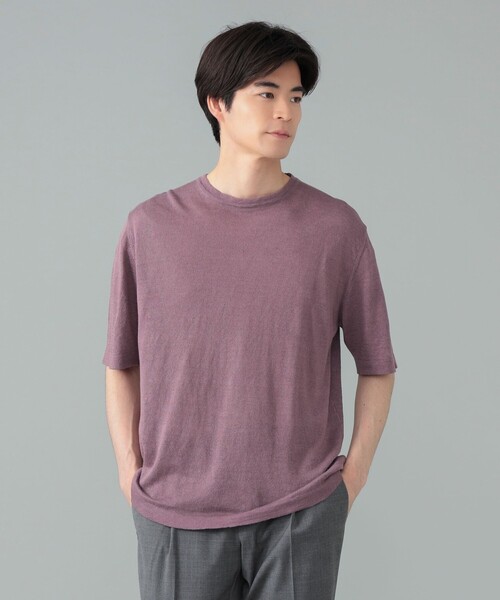 MORGANO tシャツ 「別注」MORGANO / リネンコットン クルー