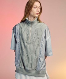 メゾンスペシャル ドッキングツイステッドTシャツ カットソー 半袖 F グレー MAISON SPECIAL（メゾンスペシャル） tシャツ 「UNISEX」Different
