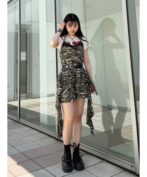 jouetie❤️ドレープフリルカットワンピース❤️迷彩柄 jouetie❤️ドレープフリルカットワンピース❤️迷彩柄 - メルカリ