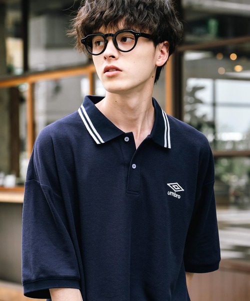 人気沸騰ブラドン ポロシャツ umbro UMBRO オーバーサイズ 別注コラボ アンブロ トップス