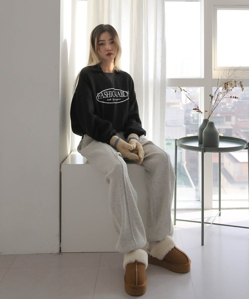 「UNE MANSION」 手袋 ONE SIZE ブルー レディース_画像7