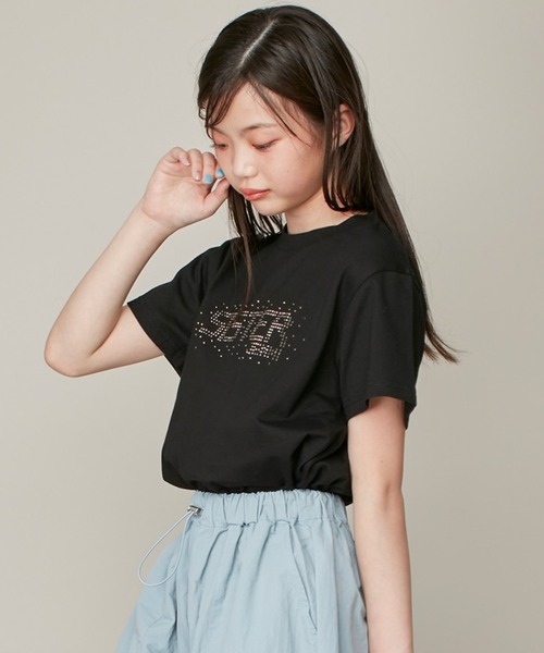 tシャツ FRONT GATHERED L/S BABY TEE レディース SISTER JENNI tシャツ カラバリ豊富！「コットン100％」スタッズ
